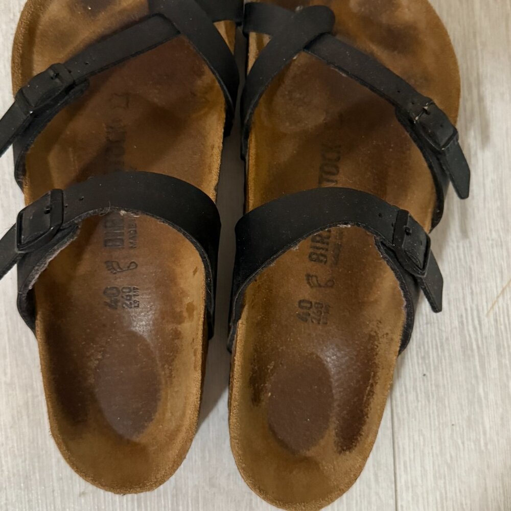 Birkenstocks, Size 40 Mayari Double Strap Black - Picture 2 of 7